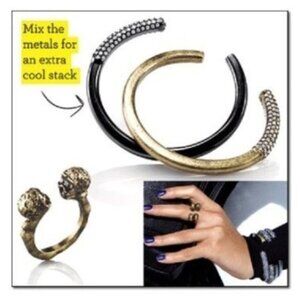 AVON MARK I'M HOOKED BRACELET - GOLD (NEW WITH TAG)